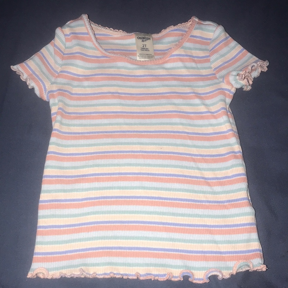 OshKosh Bigosh Ribbed Short Sleeve Tshirt 2t